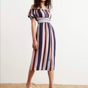 NWT. KITRI gloria Bardot dress